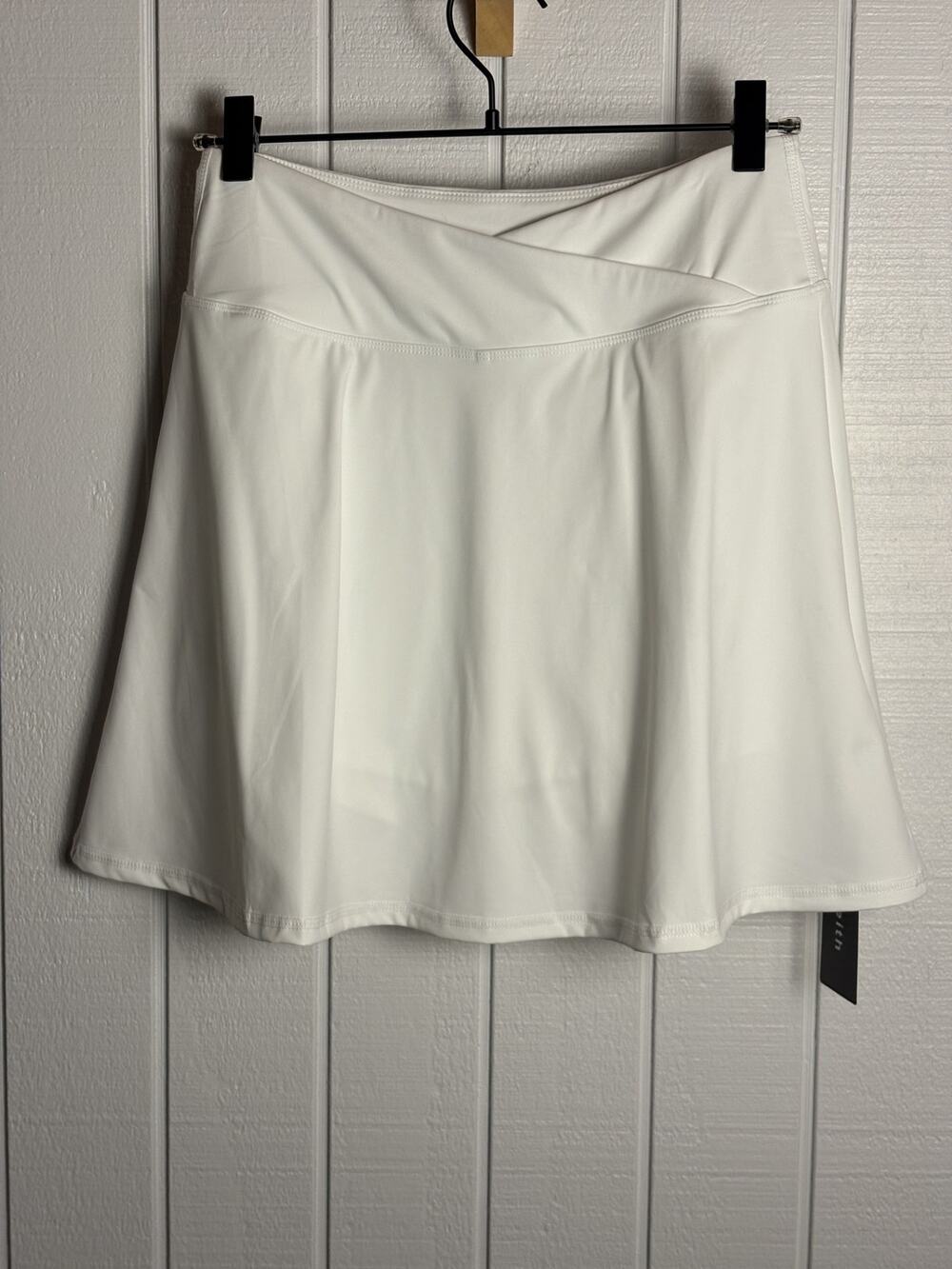 Lou Keith Women's White Tennis Golf Skort M NWT High Waist Pocket Athletic